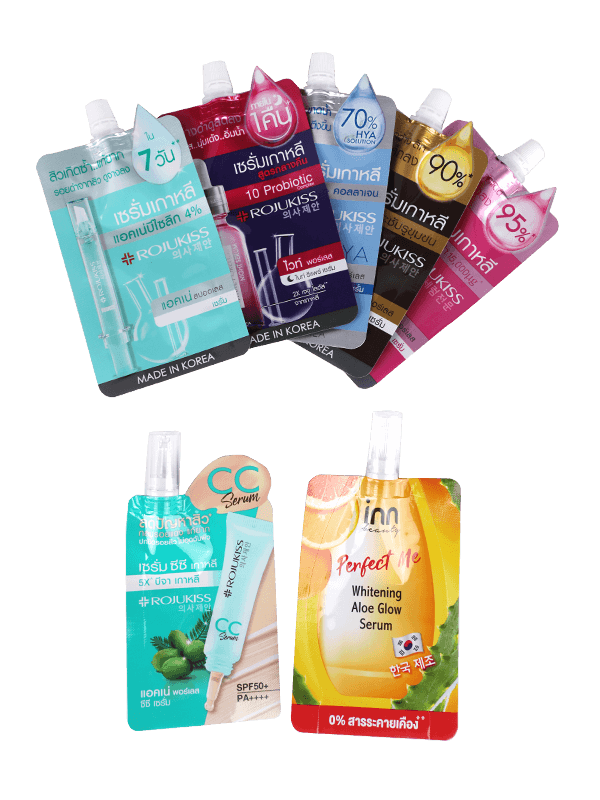 Túi đựng vòi in hình dạng tùy chỉnh đặc biệt để đóng gói huyết thanh